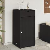  The Living Store Vrtna omara za shranjevanje črna 50x55x111 cm poli ratan - Vrtna Omara, (21447794) Cene