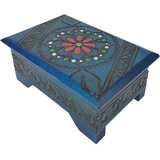  Drvena kutija za nakit plave boje | shoptok.hr