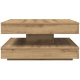  klubska mizica, inženirski les, artisan hrast, 70x70x34,5 cm | Shoptok.si