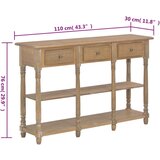  Konzolni stol 110 x 30 x76 cm od konstruiranog drva | shoptok.hr