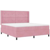 Box spring krevet s madracem Ružičasta 180 x 200 cm Baršun | shoptok.hr