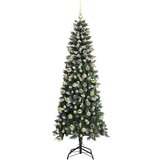vidaXL Umjetno božićno drvce s stalakom Zelena 86 x 86 x 210 cm | shoptok.hr