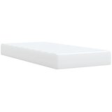  s oprugama i madracem bijeli 100x200 cm od umjetne kože | shoptok.hr