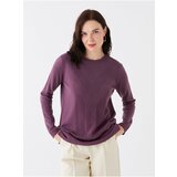 LC Waikiki Round Neck Women's Knitwear Sweater With Patterned Long Sleeves Cene