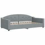  Dnevni krevet na razvlačenje svjetlosivi 100x200 cm od tkanine | shoptok.hr