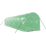  Staklenik s čeličnim okvirom zeleni 20 m² 10 x 2 x 2 m | shoptok.hr