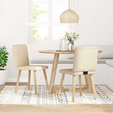Maison Chic Jedilni stoli - Vzorci stoli 2 kosa krem blago A294, (22032482) Cene