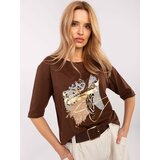 Calimera Blouse-CLM-BZ-0119.36-brown | shoptok.hr