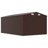  Vrtno spremište 257 x 392 x 181 cm metalno smeđe | shoptok.hr