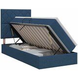  Krevet s madracem i skladištem Plava 90 x 200 cm tkanina | shoptok.hr