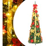  Umjetno božićno drvce 100 LED žarulja zeleno 150 cm | shoptok.hr