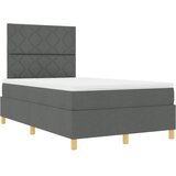  LED Box Spring Krevet Tamno siva 120 x 190 cm tkanina | shoptok.hr
