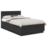  Krevetna konstrukcija Crna 135 x 190 cm Konstruirano drvo | Eponuda.ba