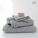 Linen Tales Svetlo sivi komplet brisač 3 ks Honeycomb – Linen Tales