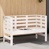 vidaXL Vrtna klop bela 111,5x53x71 cm trdna borovina Cene