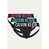 Calvin Klein Underwear Set 3 parov slipov Jock Strap 000NB3606A Črna