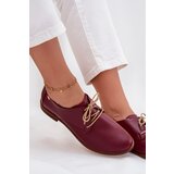 Zazoo Women's Leather Elegant Lace-up Shoes 4238 Bordeaux | Shoptok.si