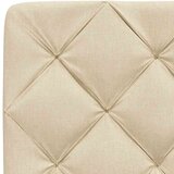  Posteljni okvir z LED brez vzmetnice krem 100x200 cm blago, (21790753) | Shoptok.si
