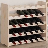  Stalak za vino 67,5 x 25 x 60 cm od masivne borovine | shoptok.hr