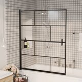 vidaXL Pregrada za tu&scaron; ESG 116 x 140 cm crna cijene
