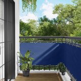  Balcony ekran Plava 75 x 200 cm PU prekriveni oksford alu | shoptok.hr