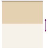 Rolo zavjesa Blackout Bež 140x130 cm Širina tkanine 136,6 cm | shoptok.hr