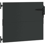  Vrtna vrata 85 x 100 cm Crna Može se zaključati | shoptok.hr