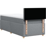  Krevet s oprugama i madracem svjetlosivi 100x200 cm od tkanine | shoptok.hr