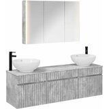  Set ormarića za kupaonicu 4 kom. Betonska siva | shoptok.hr