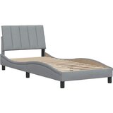  Okvir za krevet bez madraca Hanko svjetlosivi 80x200 cm od tkanine | shoptok.hr