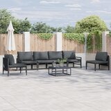 vidaXL Vrtna sedežna garnitura 7 pcs antracit siva Jeklo | Shoptok.si