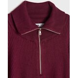 Sinsay Rebrasti džemper half-zip s viskozom | shoptok.hr