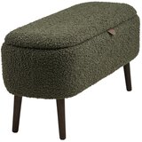 House Nordic Zelena klop iz tkanine bouclé Harlow – u