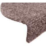 vidaXL samoljepljivi otirač za stepenice 15 kom igličasti 56x17x3 cm smeđi | shoptok.hr