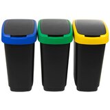 Rotho kante za smeće u kompletu od 3 kom za sortirani otpad od reciklirane plastike 75 l twist - rotho Cijene