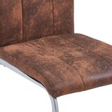  Nihajni jedilni stoli 4 kosi rjavo umetno semiš usnje, (20699899) | Shoptok.si