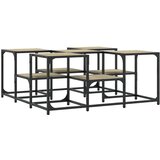  Stolić za kavu boja hrasta 91x91x40 cm konstruirano drvo | shoptok.hr