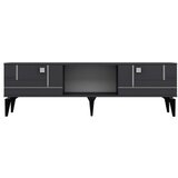 Hanah home tv polica madera anthracite silver
