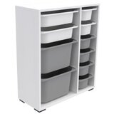 Hanah home višenamenska polica zen 2D2K6U white grey | ePonuda.com