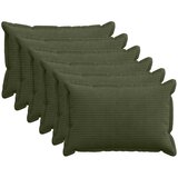  Presvlaka za jastuk 6 kom. HOUTEN Zelena 40 x 60 cm Kord Slike
