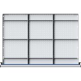 ANKE Pločevinast razdelilnik, delitev 1/3, za omaro širine 1060 mm, za predale z višino 60 mm | Shoptok.si