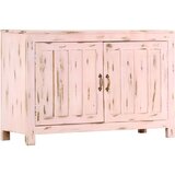  Komoda svjetloružičasta 110 x 35 x 70 cm od masivnog drva manga | shoptok.hr