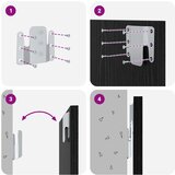  Uzglavlje s ormarićem Zidne 3 pcs Crni hrast Konstruirano drvo | shoptok.hr
