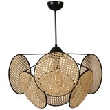 Opviq hera silindir 6 Lı rattan avize rattan chandelier Cene