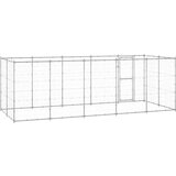  Zunanji pasji boks pocinkano jeklo 12,1 m², (20799163) | Shoptok.si