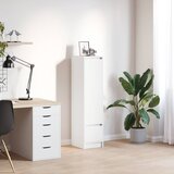  Visoka ploča bijela 29,5x34x119,5 cm izrađeno drvo | shoptok.hr