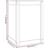  Kutija za rublje bijela 44 x 44 x 66 cm od masivne borovine | shoptok.hr