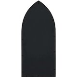  Vrtno ogledalo crno 100 x 45 cm željezno za vanjsku upotrebu | shoptok.hr