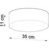  Stropna svetilka ARENA 35 bela, (21348144) | Shoptok.si