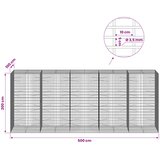  Gabion s žicom debljine 3,5 mm i mrežom 5x10 cm 500x100x200 cm | shoptok.hr